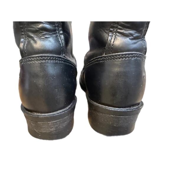 Frye Engineer 8R Biker Boot Black Leather Women size 8 - Picture 4 of 11